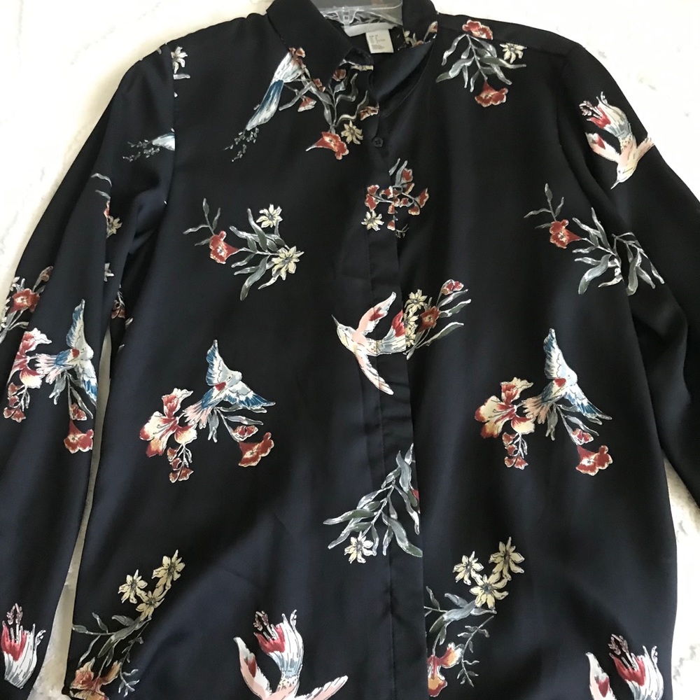 Long sleeved blouse H&M